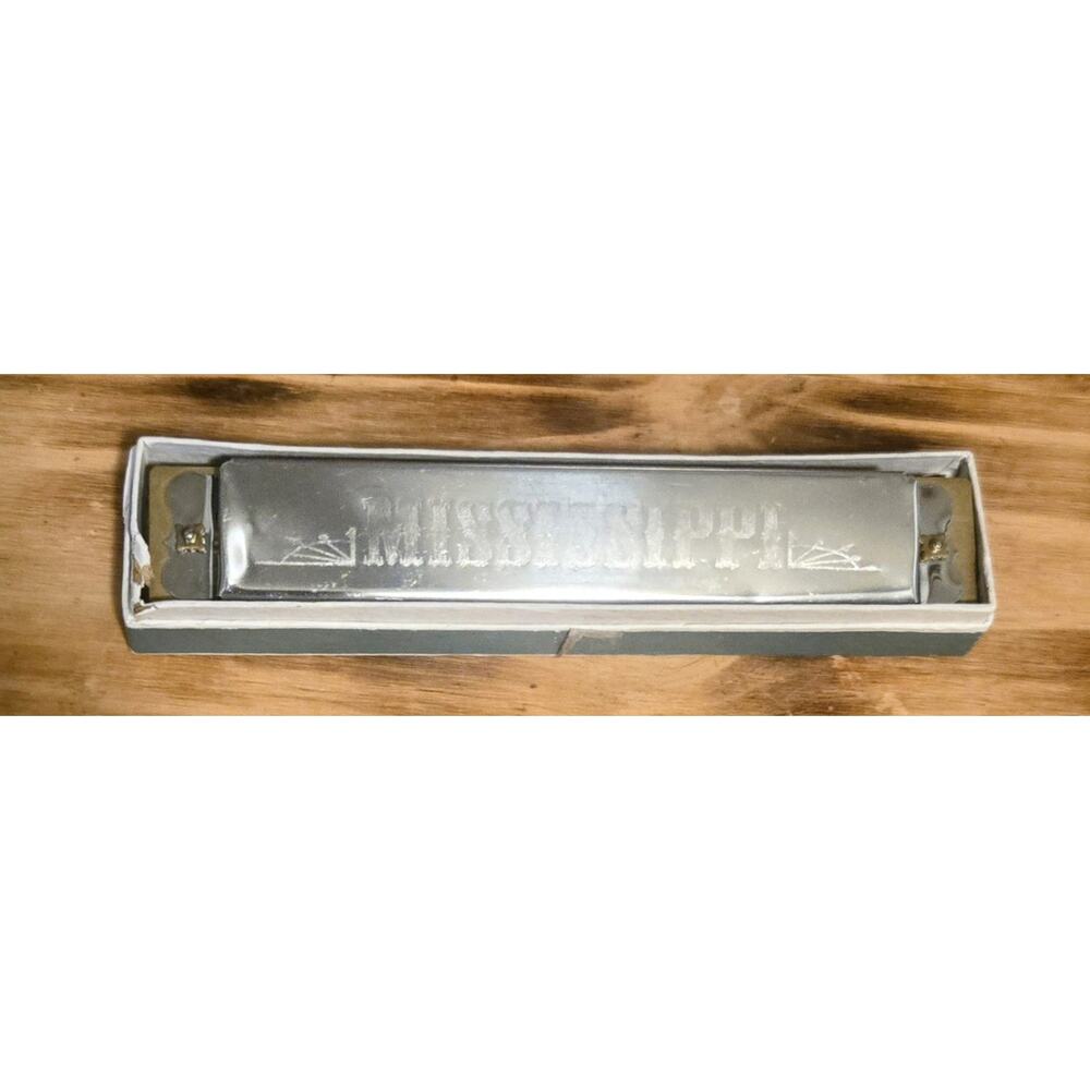 Vintage Mississippi Harmonica Co Regal (#96235) Silver Musical Instrument Music